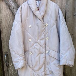 Free People Puffa - small, off white.